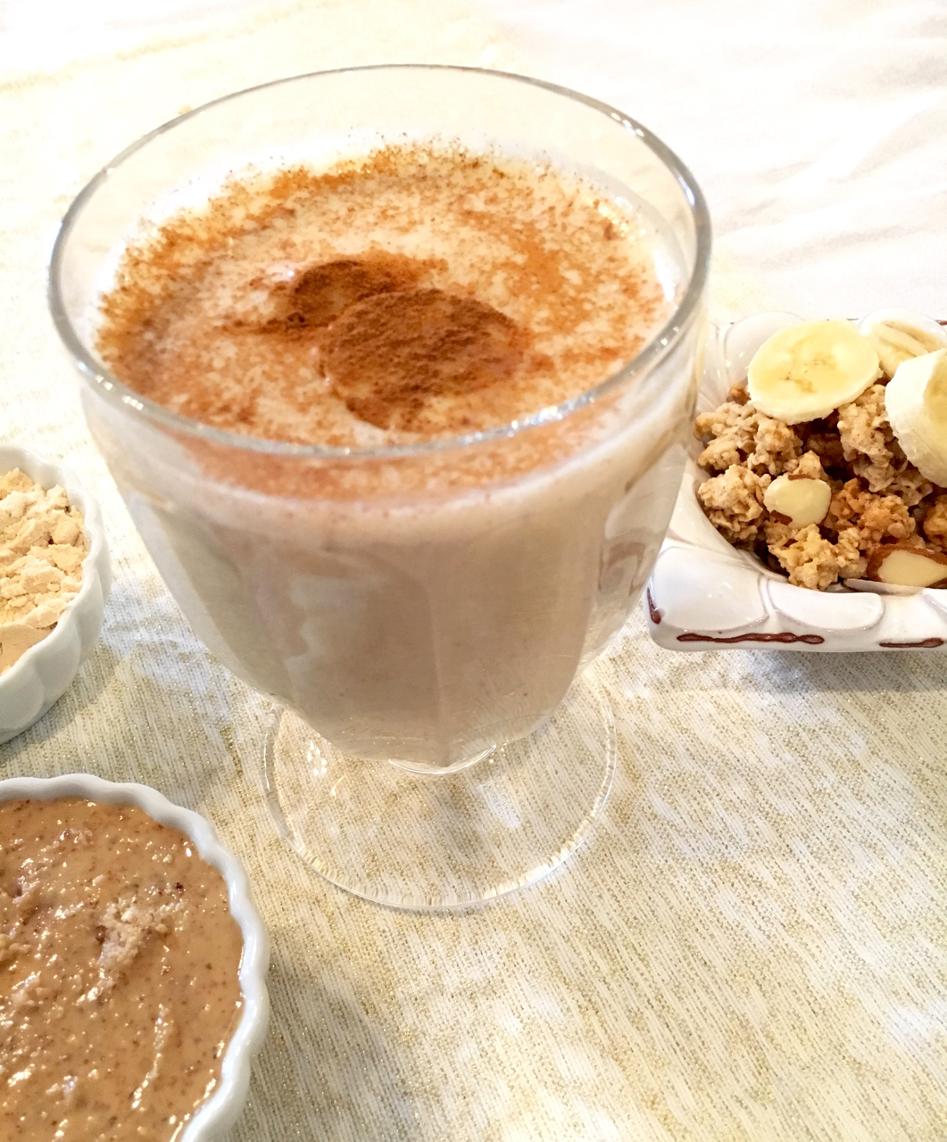 ABC (Almond Banana Cinnamon) Protein Smoothie