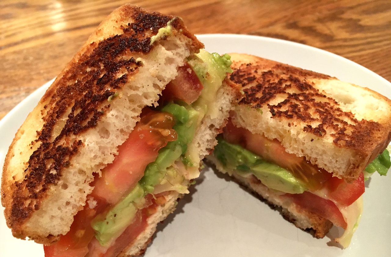 Grilled Cheese, Tomato, and Avocado Sandwich Variations