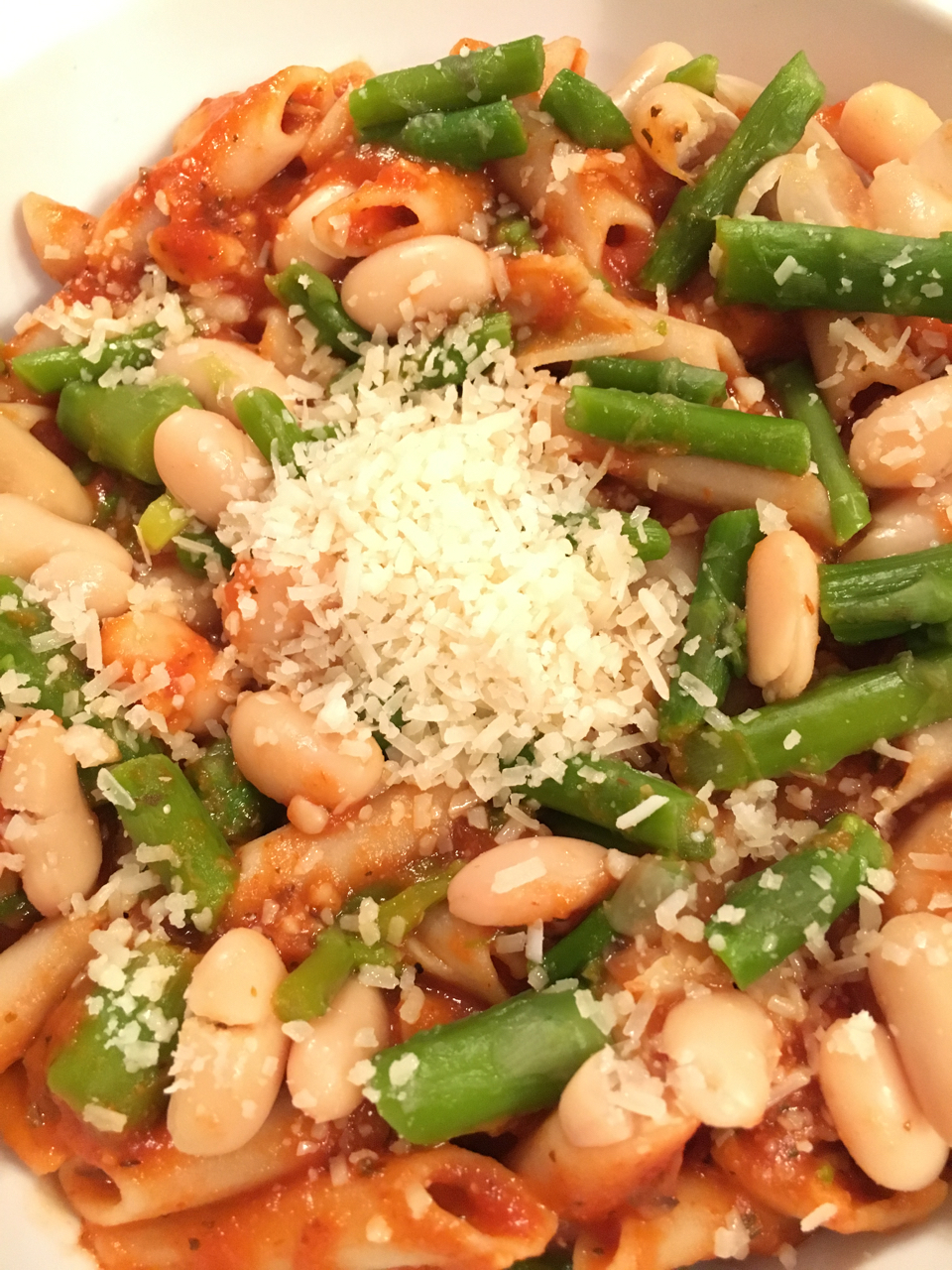 Pasta With Cannellini Beans And Asparagus