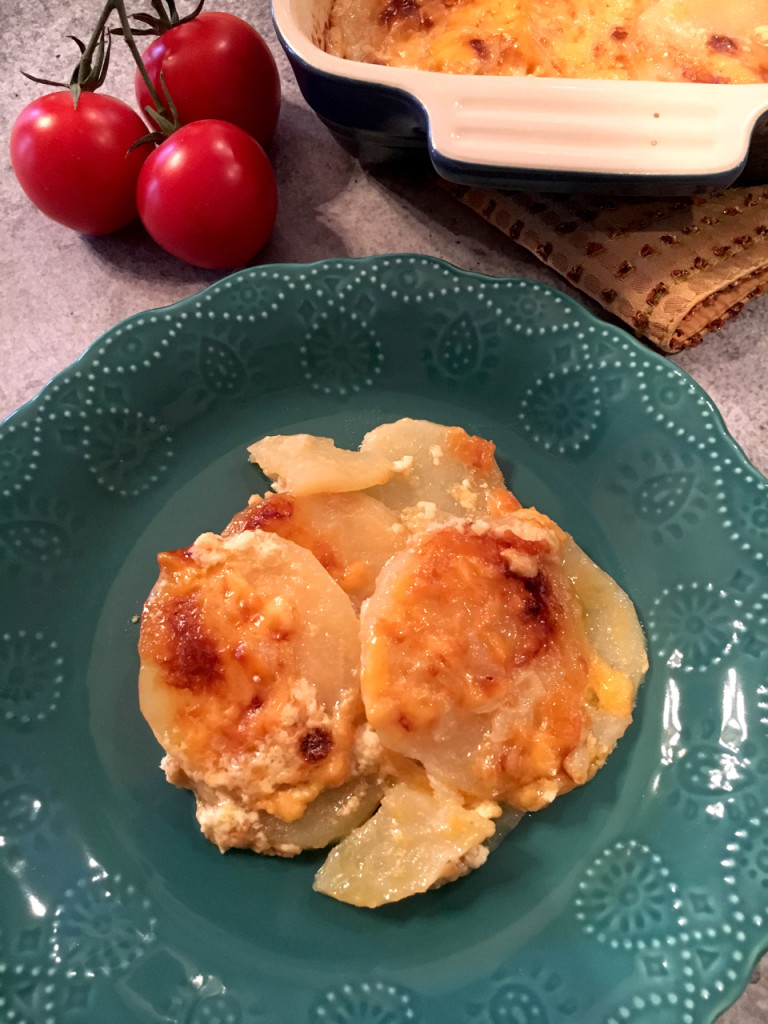 Baked Scalloped Potatoes With Cheese * Zesty Olive - Simple, Tasty, and