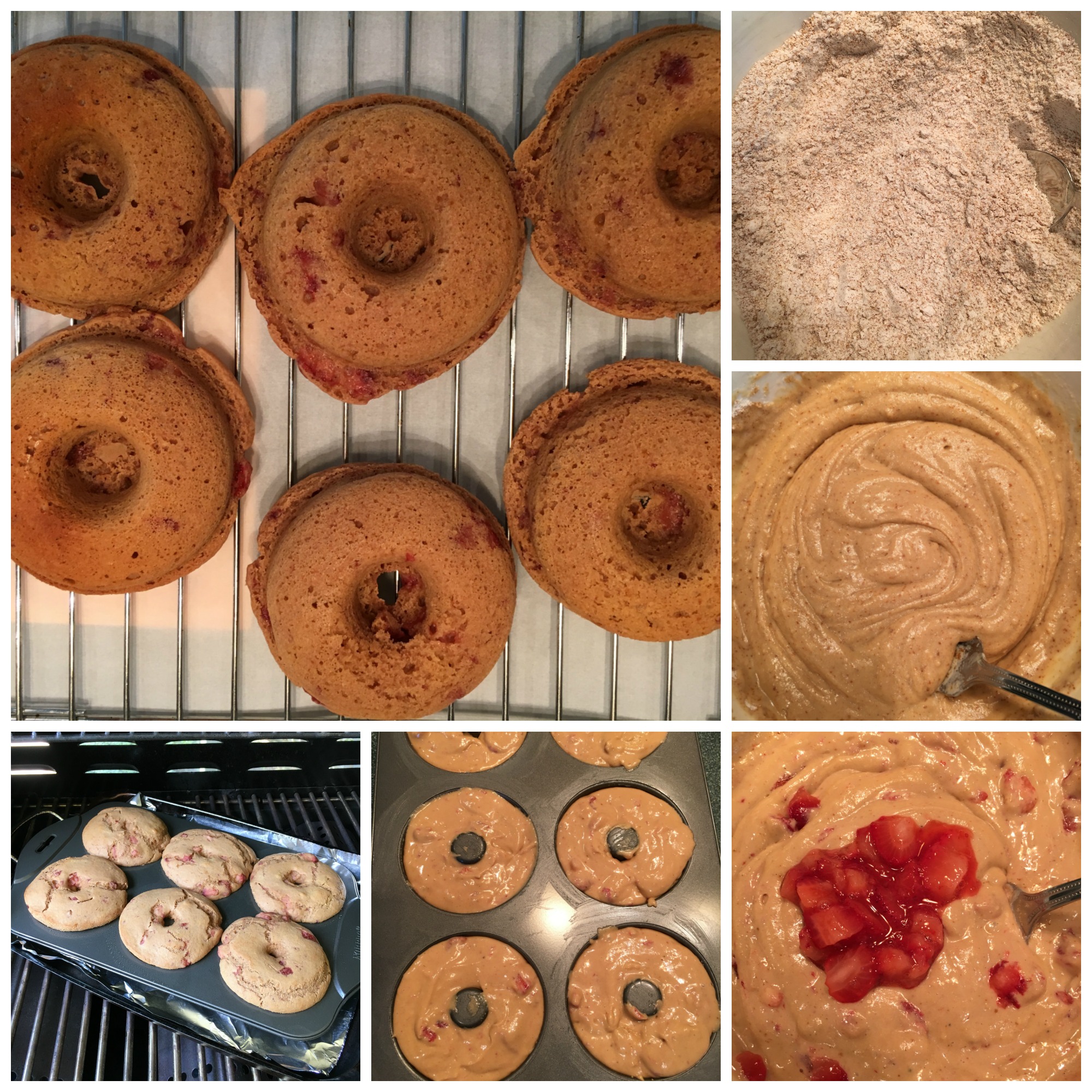 Gluten-Free Baked Strawberry Doughnuts With Strawberry Glaze