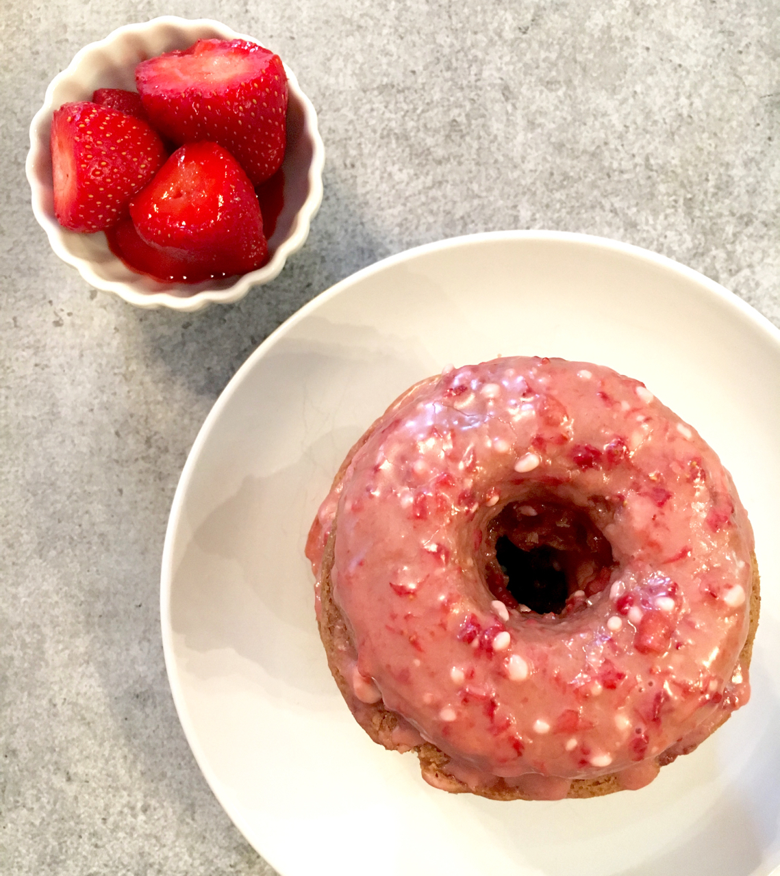 GlutenFree Baked Strawberry Doughnuts With Strawberry Glaze * Zesty