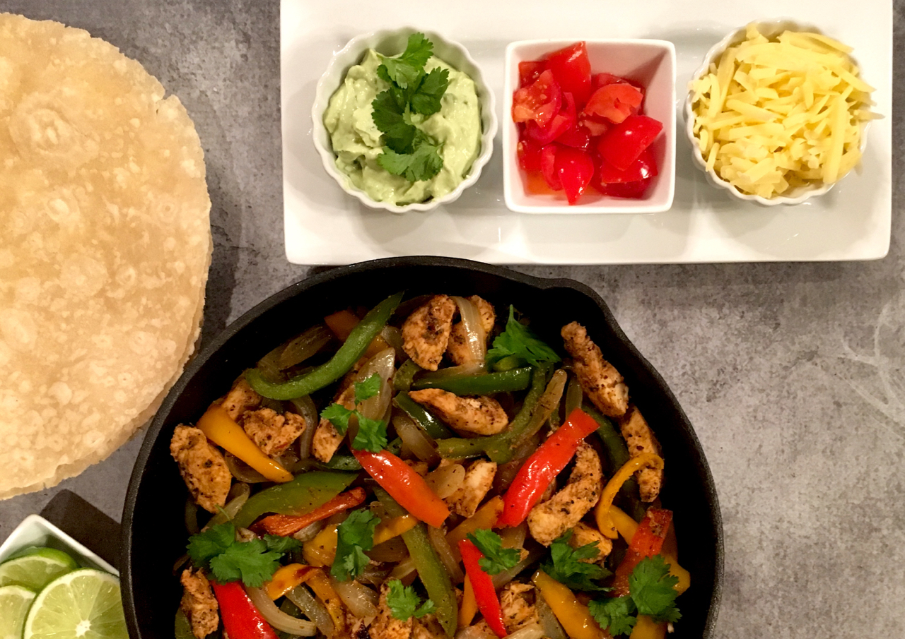 Skillet Chicken Fajitas