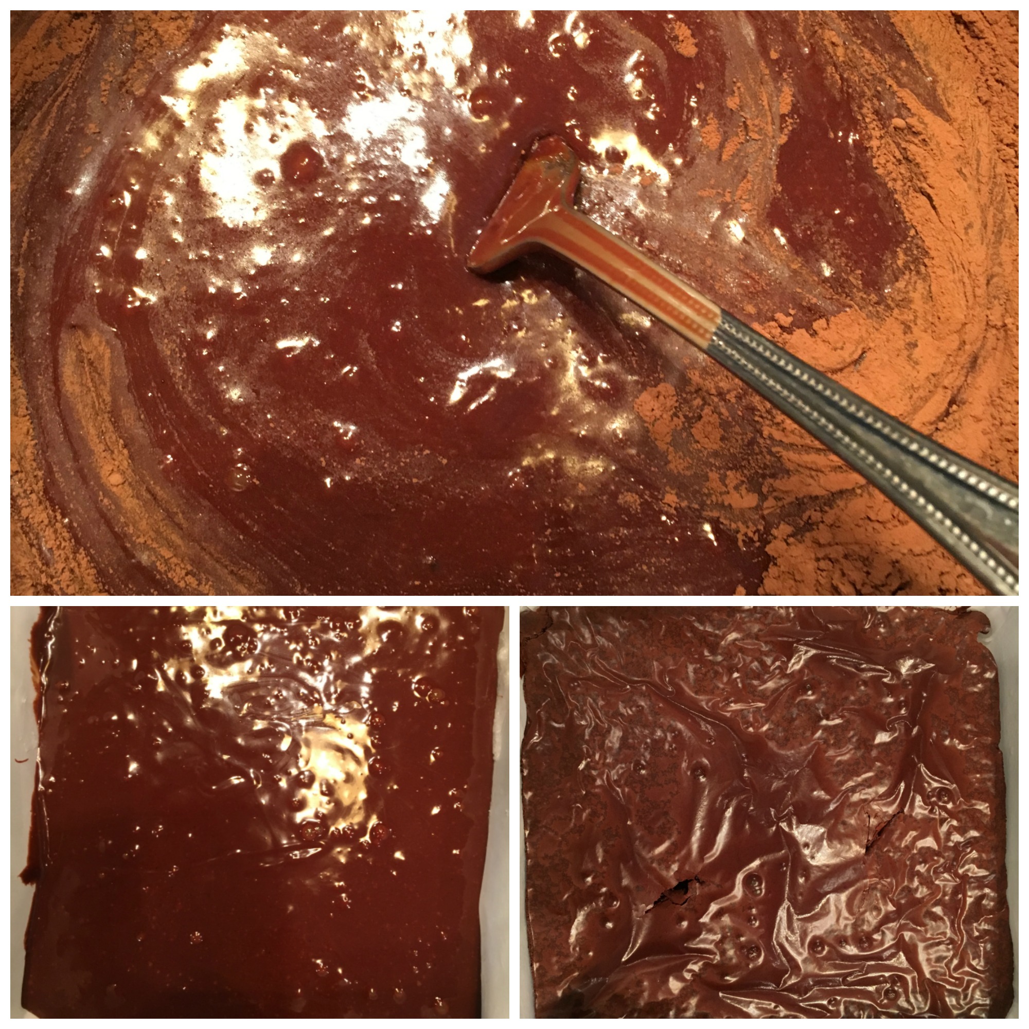 Flourless Chocolate Brownies Collage