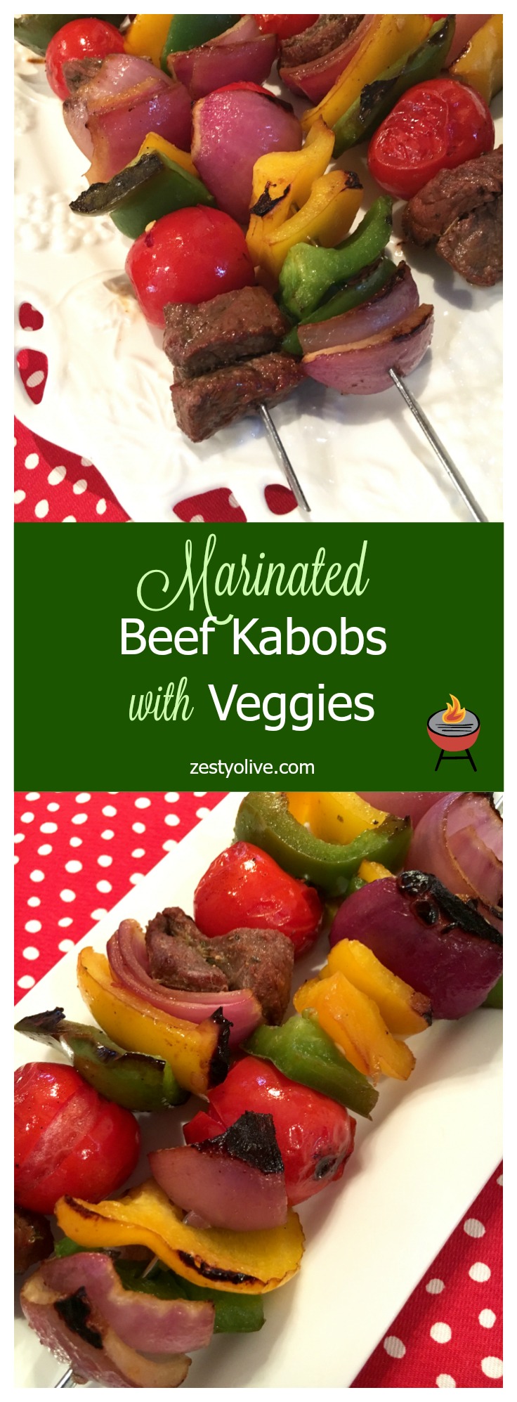 Marinated Beef Kabobs with Veggies