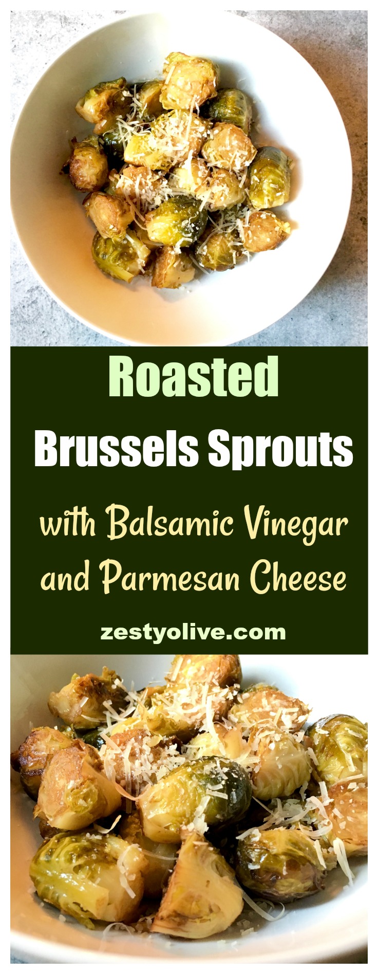 Brussels Sprouts with Balsamic and Parmesan Cheese