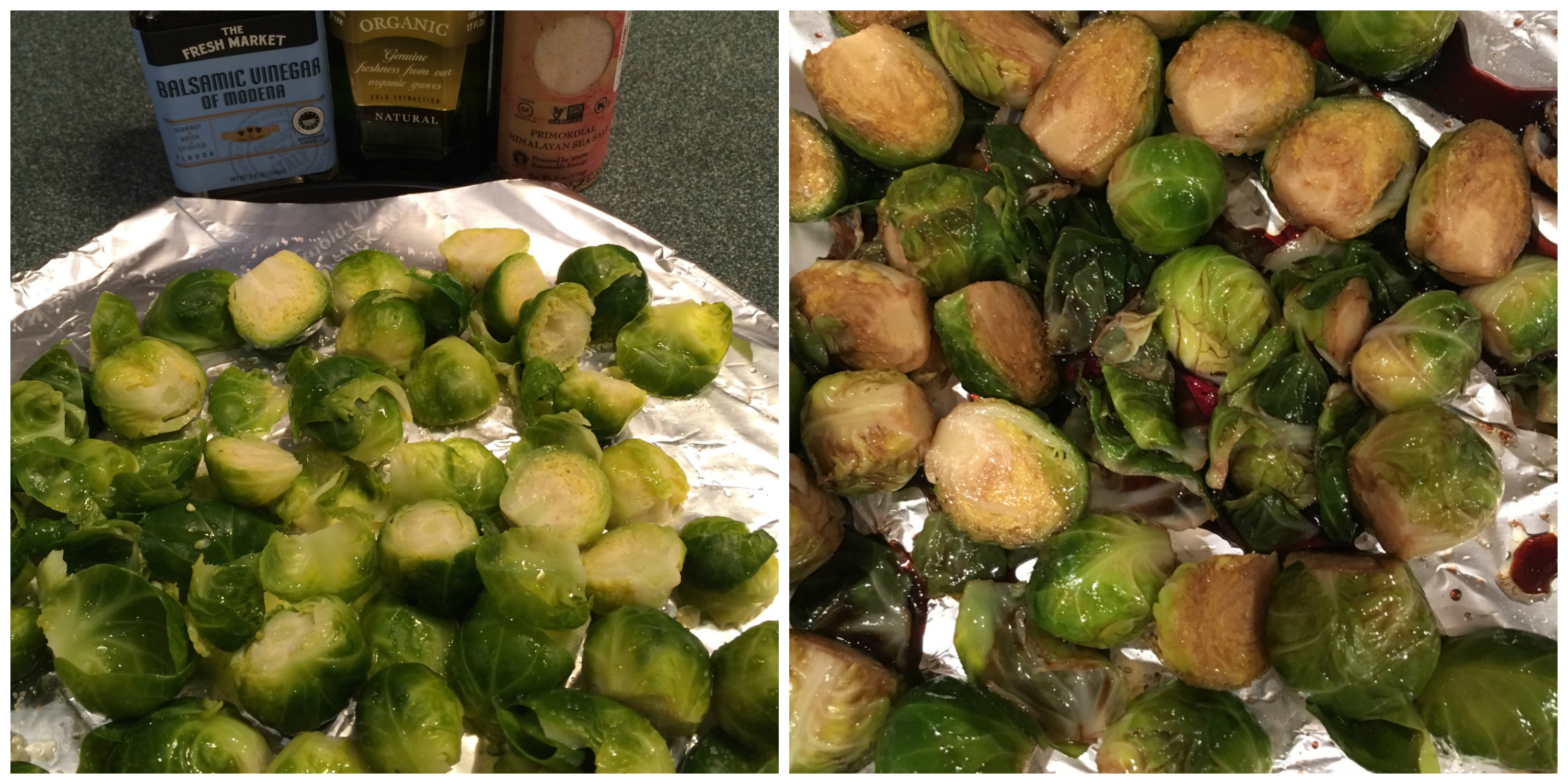 Roasted Brussels Sprouts With Balsamic Vinegar and Parmesan Cheese