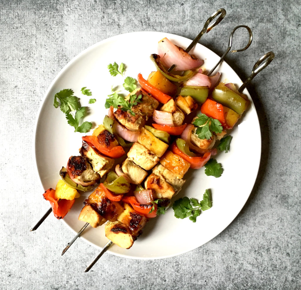 Marinated Pineapple Cilantro Chicken Kabobs Zesty Olive Simple Tasty And Healthy Recipes 9119