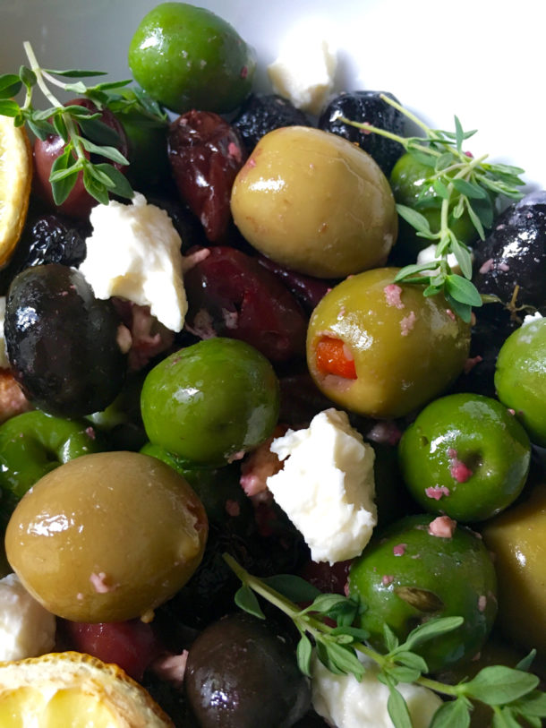 Roasted Olives With Feta And Lemon * Zesty Olive - Simple, Tasty, and ...