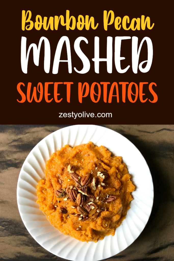 Bourbon Pecan Mashed Sweet Potatoes 