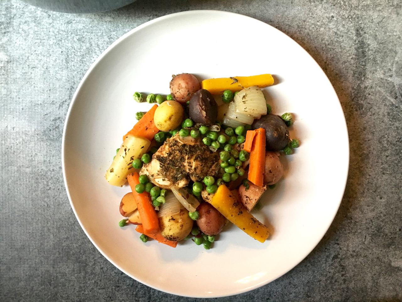 Dutch Oven Balsamic Chicken And Veggies