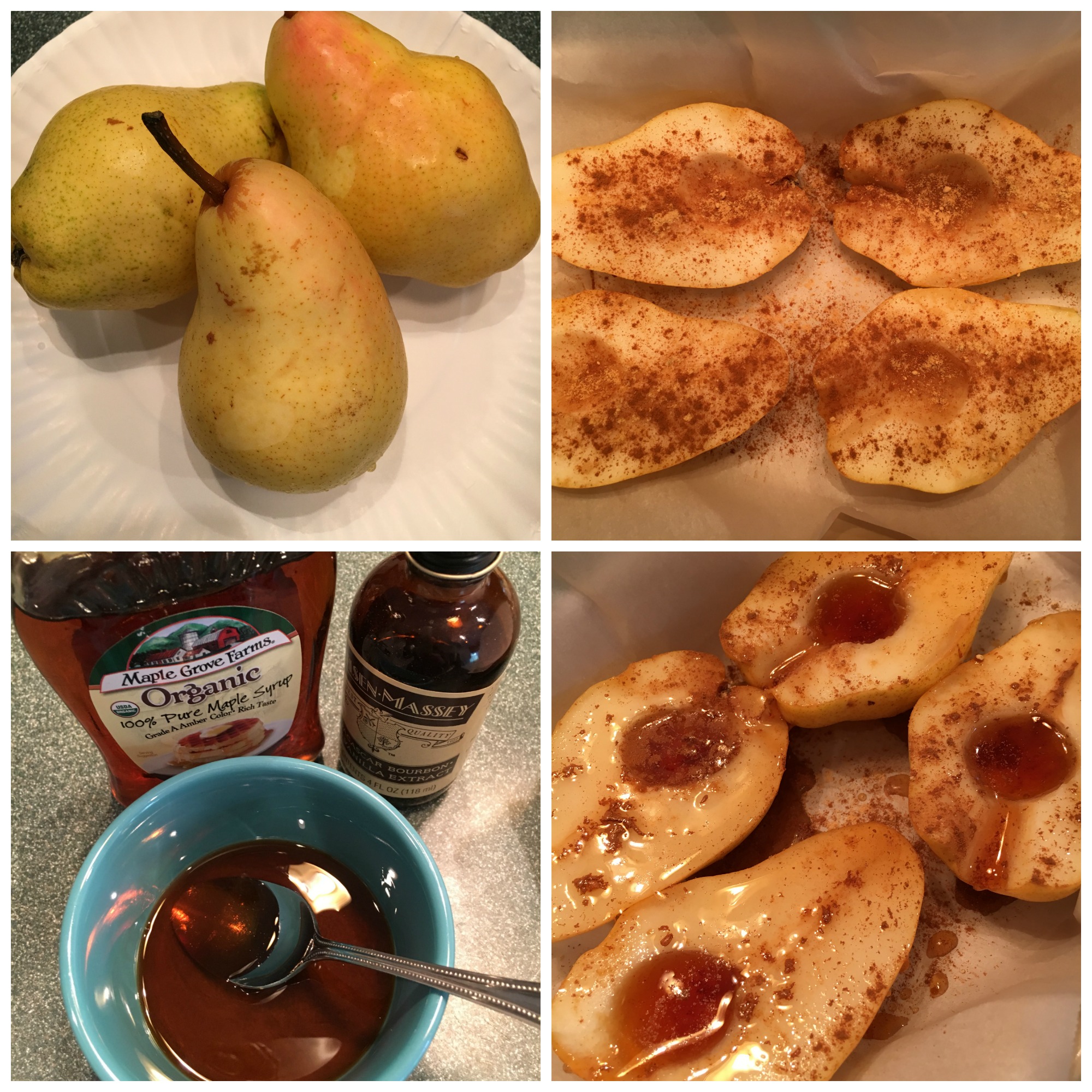 Baked Pears Collage