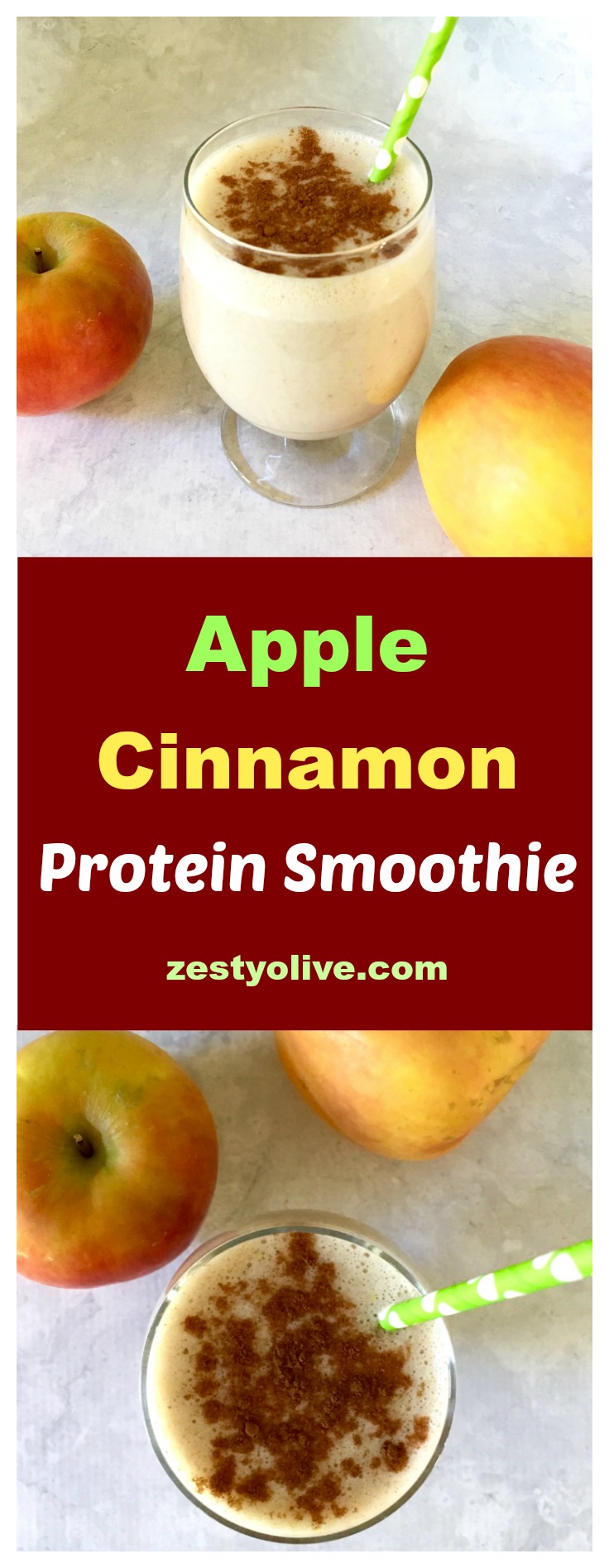 Apple Cinnamon Protein Smoothie