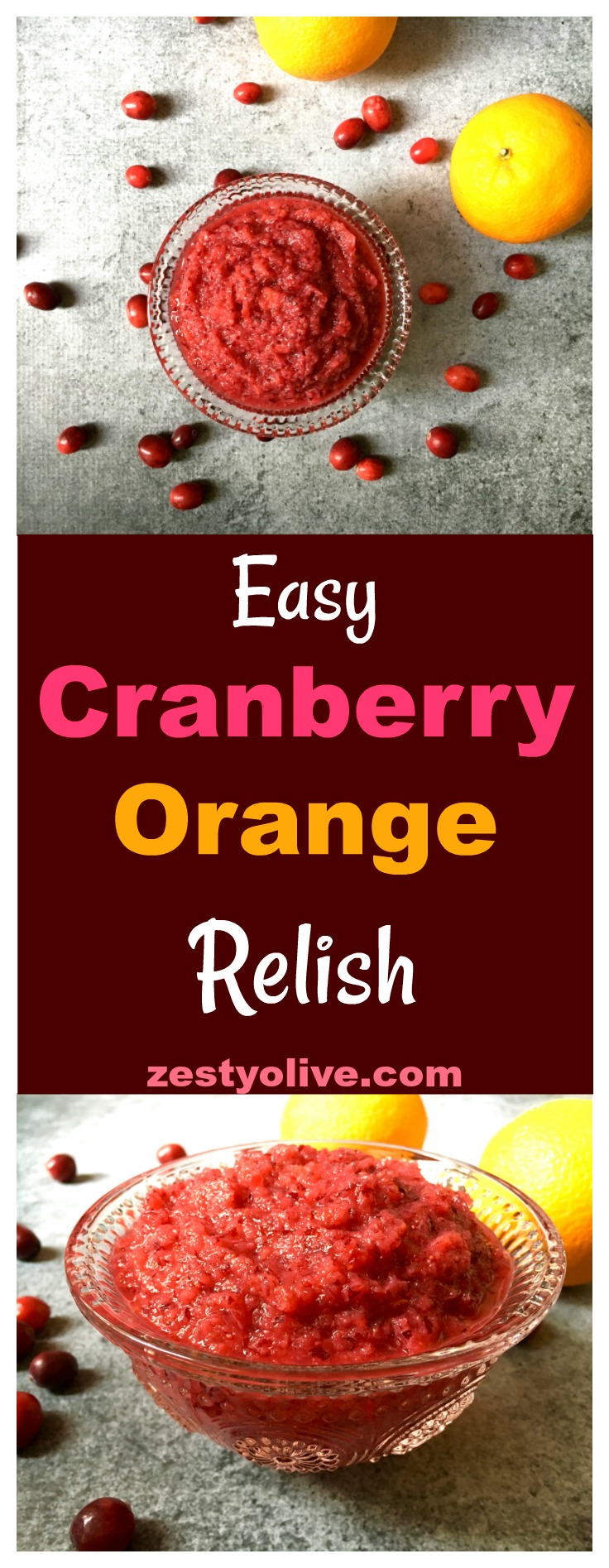 Easy Cranberry Orange Relish