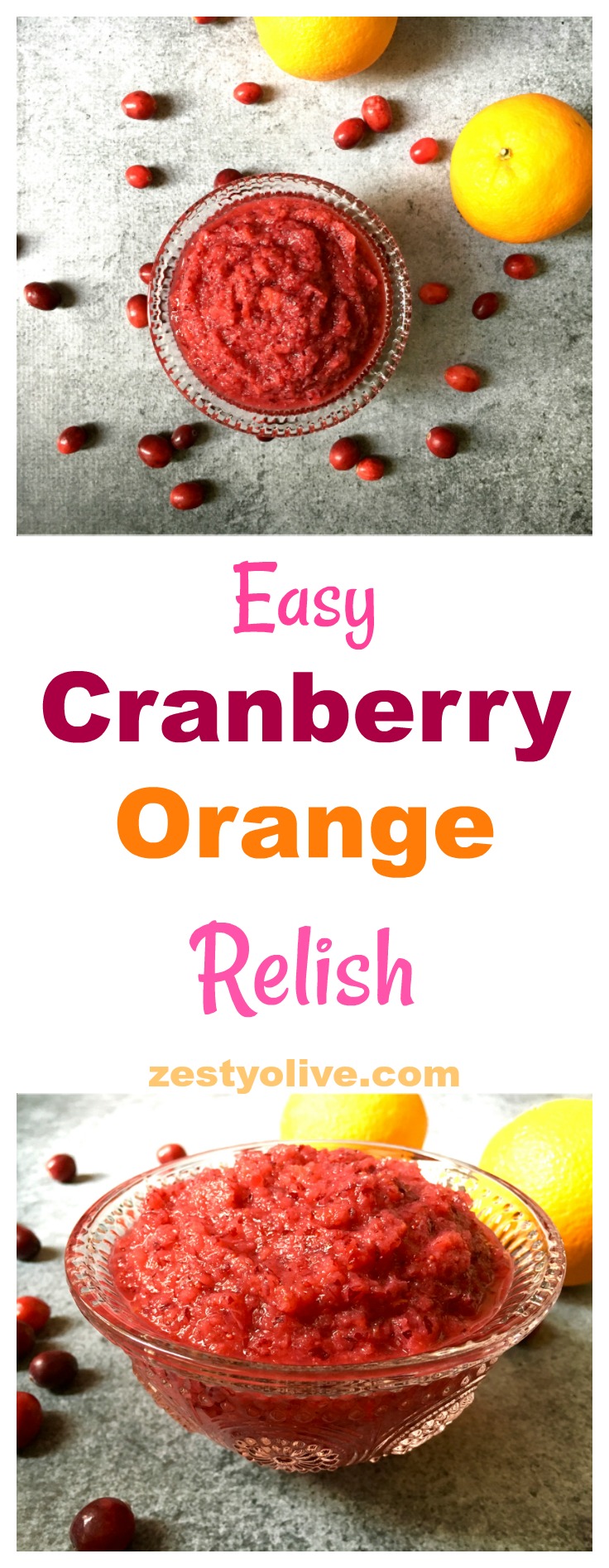Easy Cranberry Orange Relish