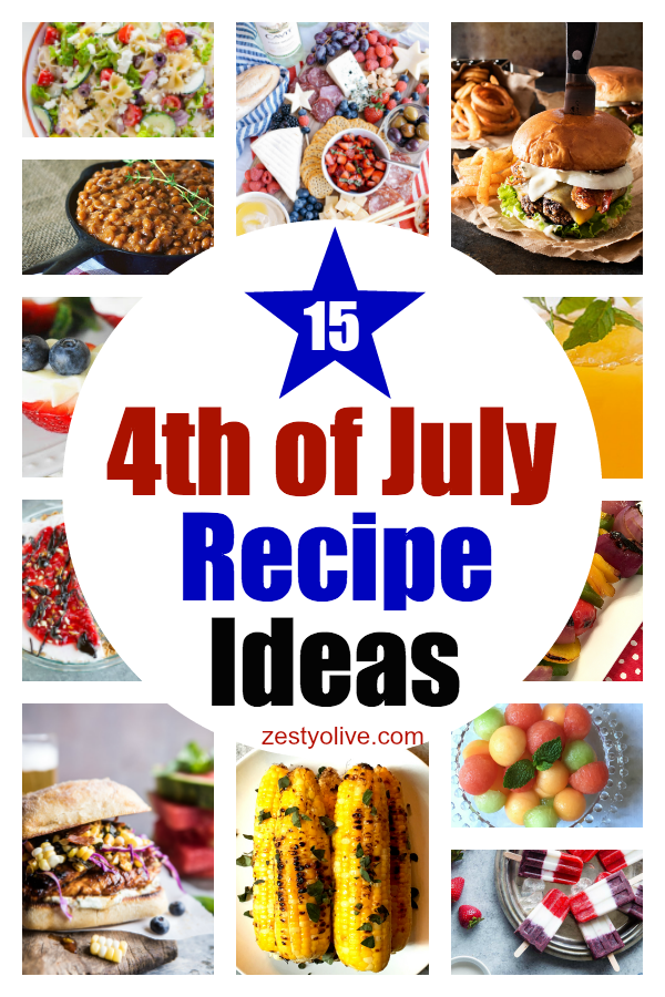 I've put together a list of 15 patriotic-inspired 4th of July recipes to help you plan your Independence Day celebration. Get ready to change it up this year!