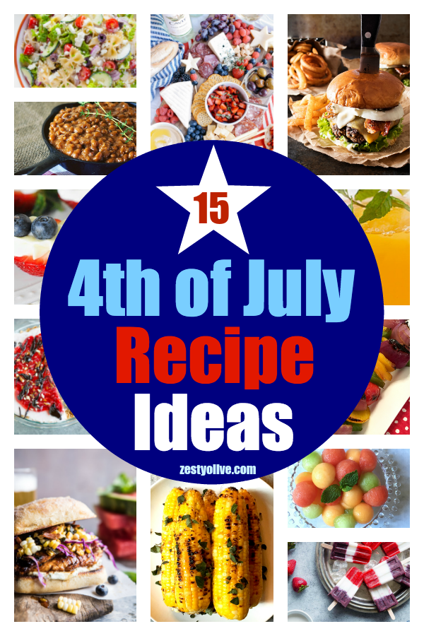 I've put together a list of 15 patriotic-inspired 4th of July recipes to help you plan your Independence Day celebration. Get ready to change it up this year!