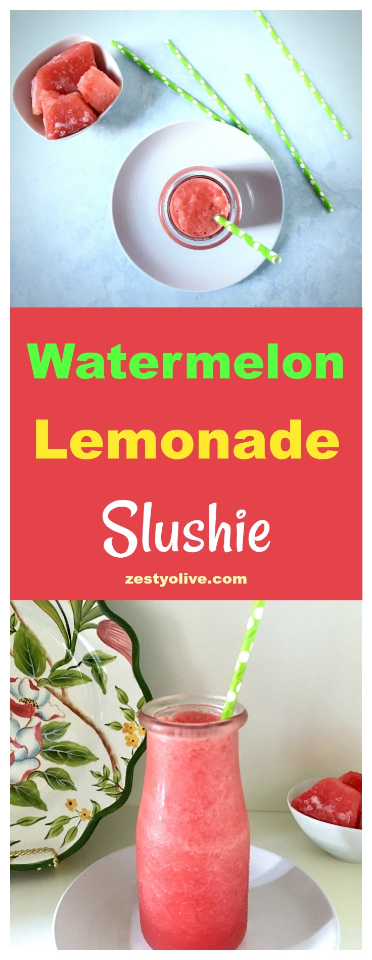 Watermelon Lemonade Slushie