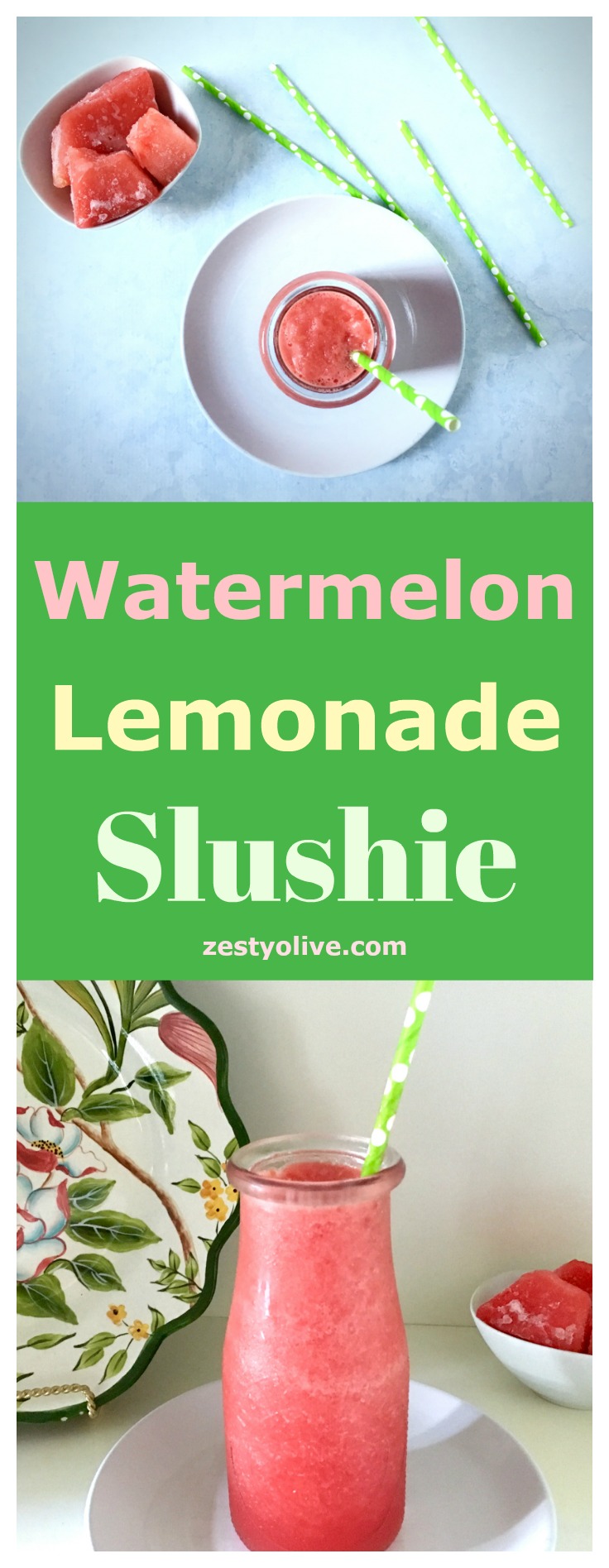 Watermelon Lemonade Slushie