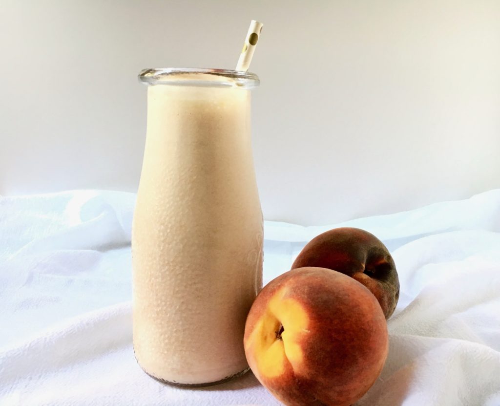 Peaches And Cream Protein Smoothie Zesty Olive Simple Tasty And Healthy Recipes