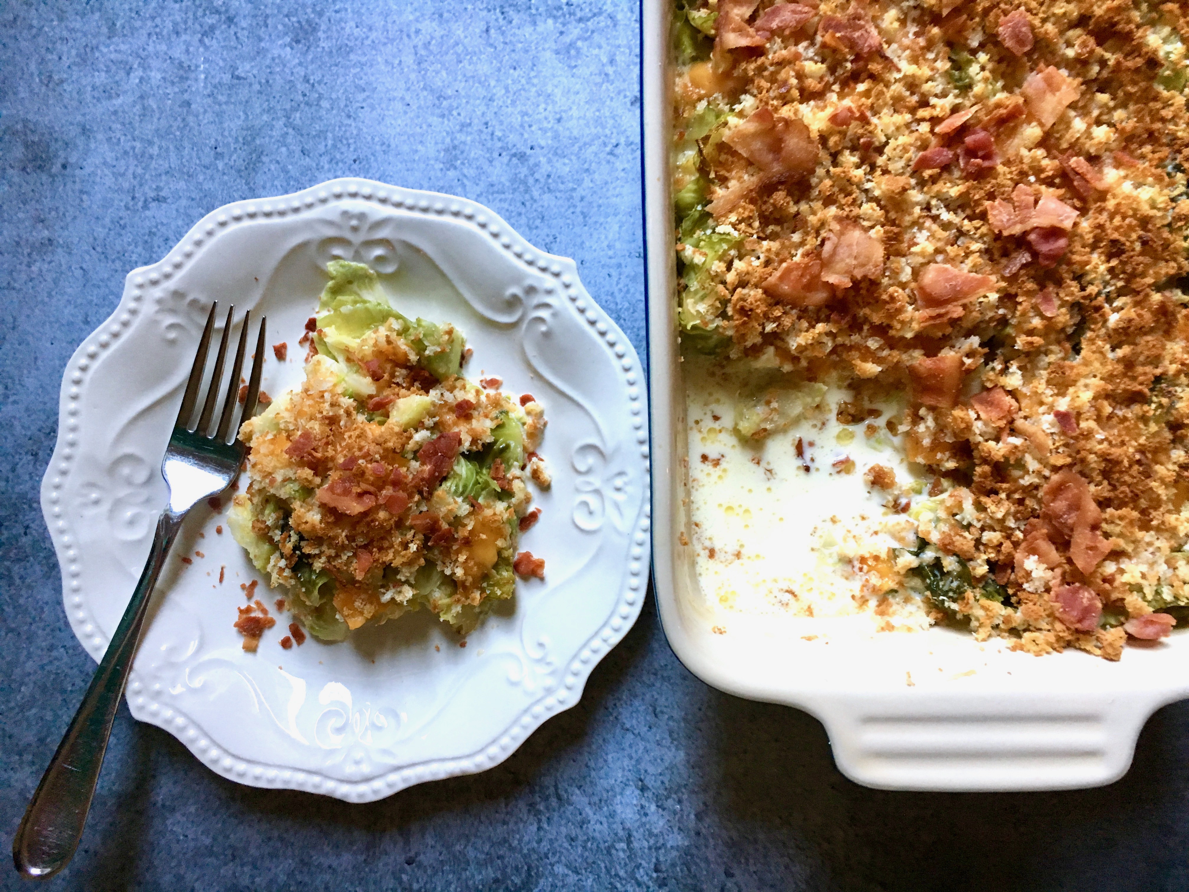 Bacon Brussels Sprouts Au Gratin