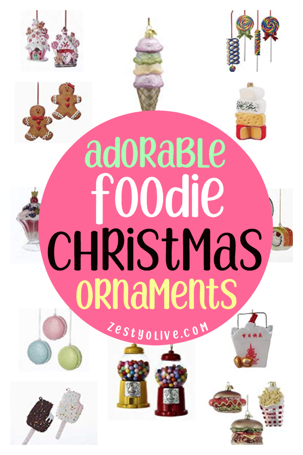 Are you a foodie? Do you love Christmas? Then check out these adorable foodie Christmas ornaments! Consider decorating your tree with these food themed ornaments.These miniature food replicas also make great stocking stuffer or secret Santa gifts!