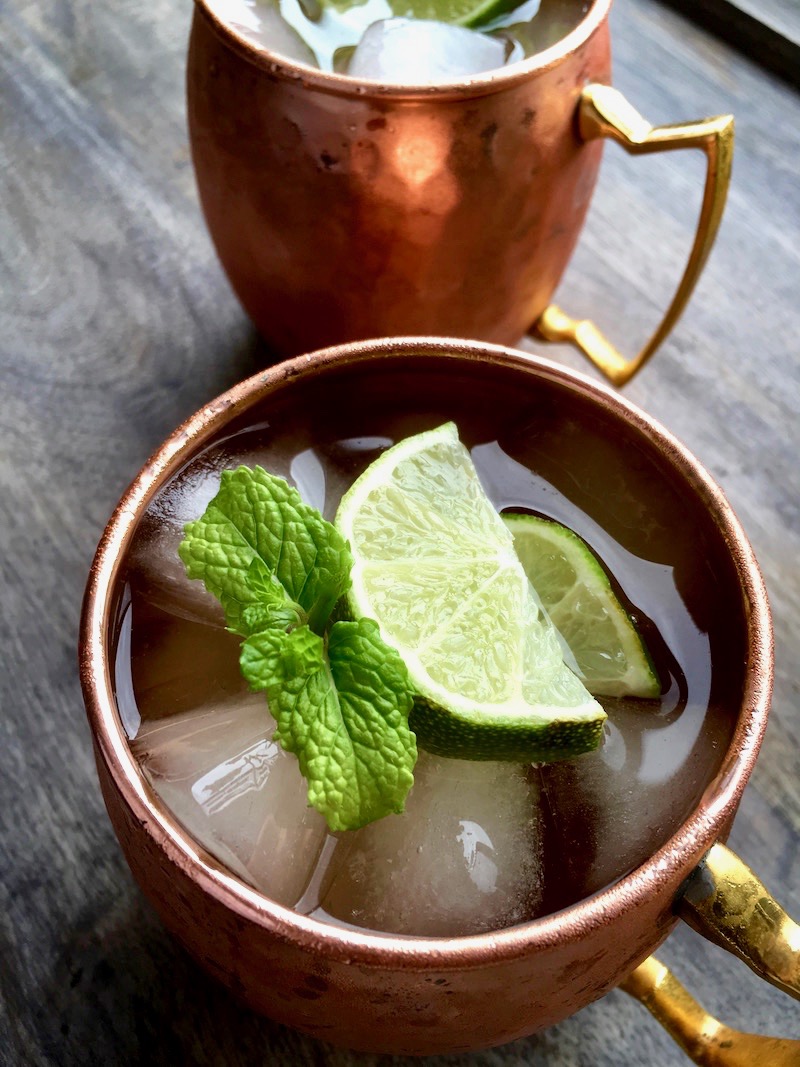 Classic Moscow Mule With Fresh Ginger Simple Syrup * Zesty Olive ...