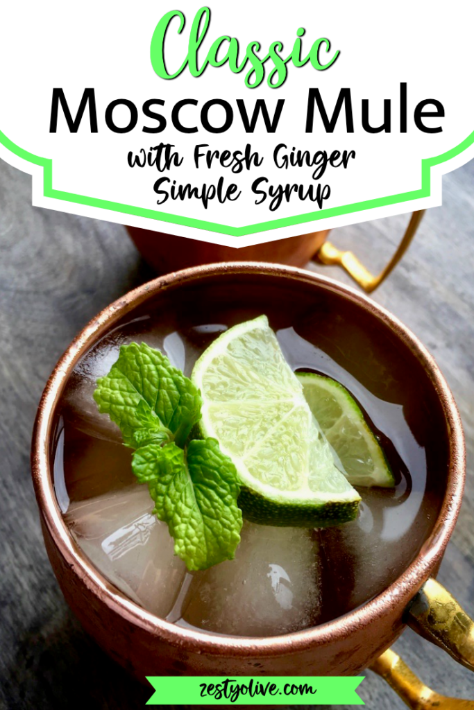 Moscow Mule with Ginger Syrup