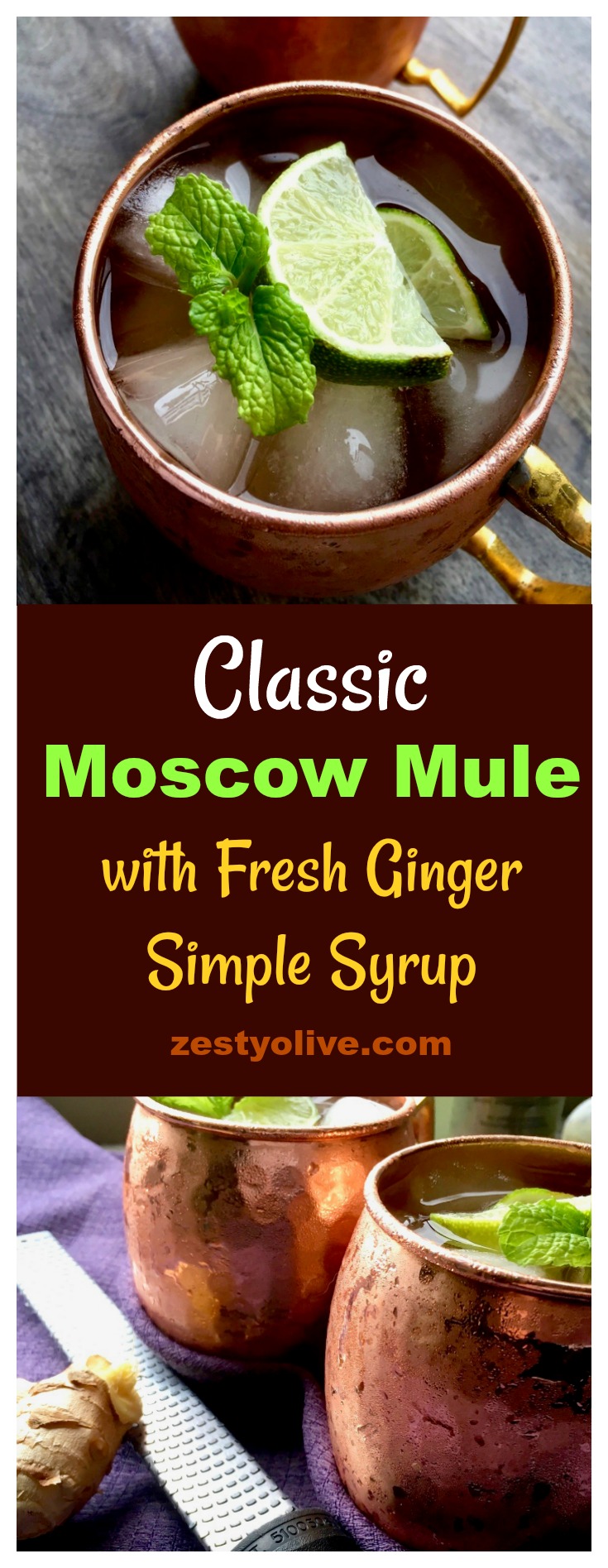 Moscow Mule with Ginger Syrup