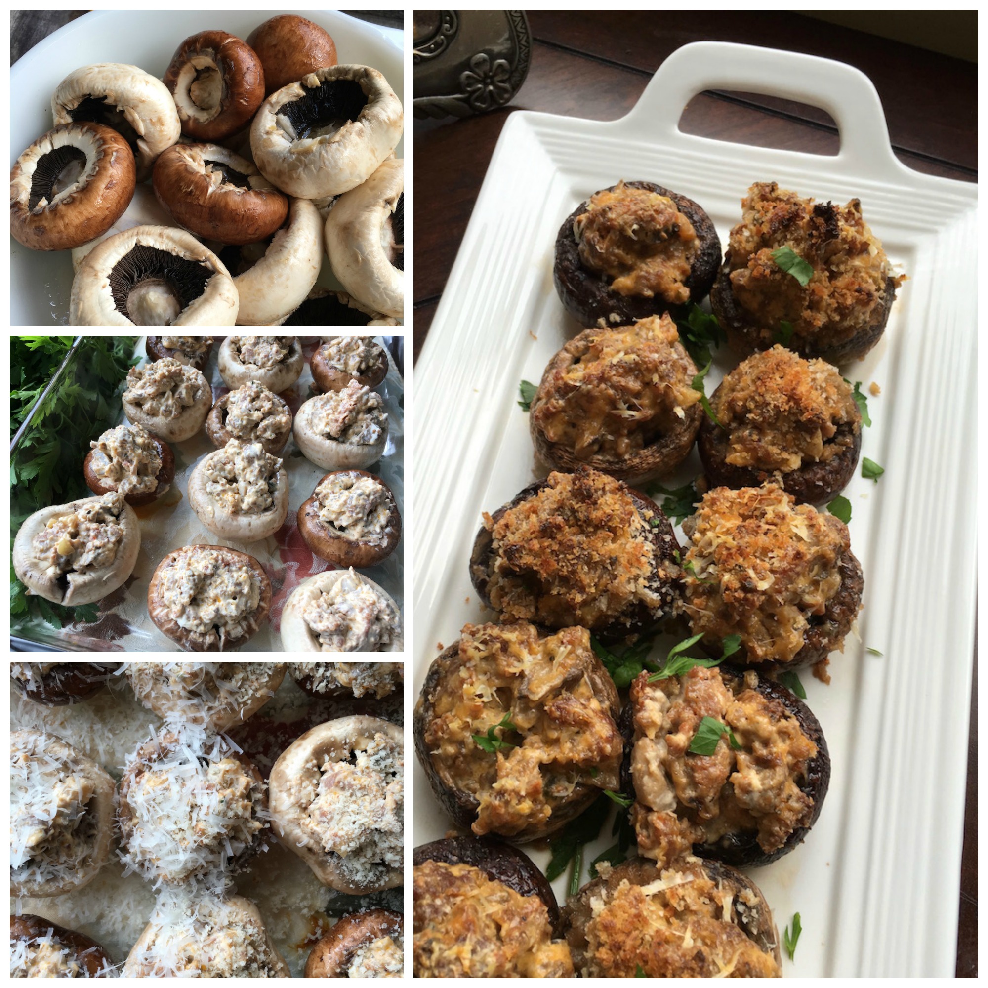 These Stuffed Mushrooms with Sausage and Cream Cheese are a zesty appetizer to serve when entertaining. They are easy to make and your guests will love them!