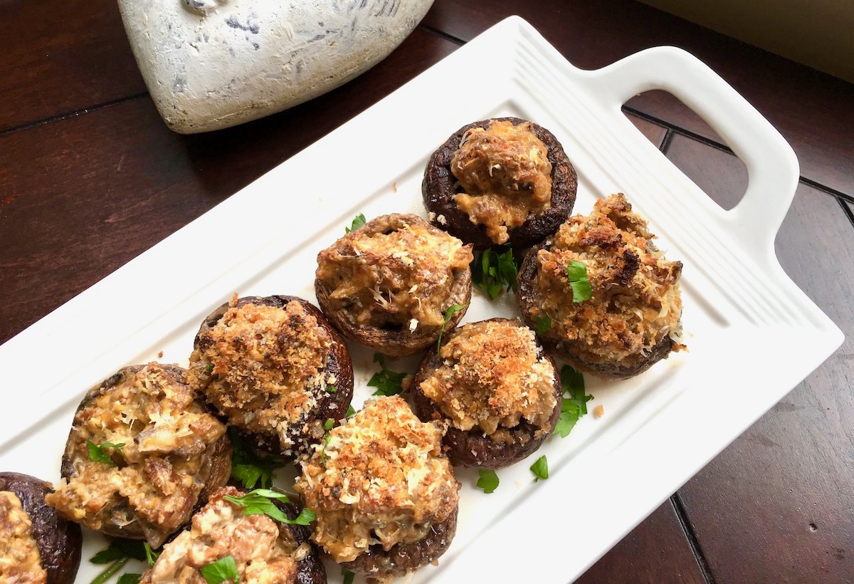 These Stuffed Mushrooms with Sausage and Cream Cheese are a zesty appetizer to serve when entertaining. They are easy to make and your guests will love them!