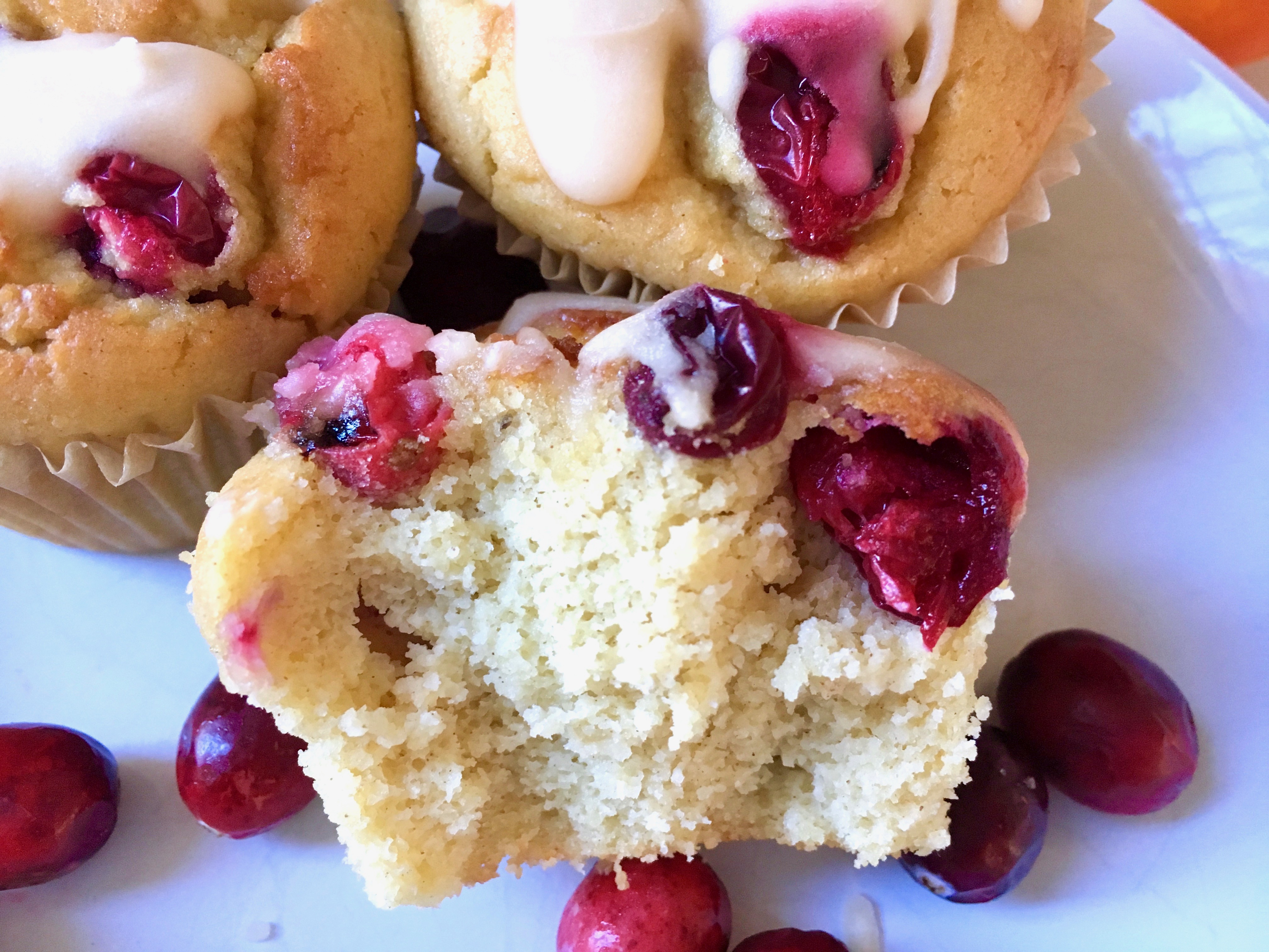 Gluten-Free Cranberry Blender Muffins are an easy and healthy breakfast option or a delicious afternoon snack.