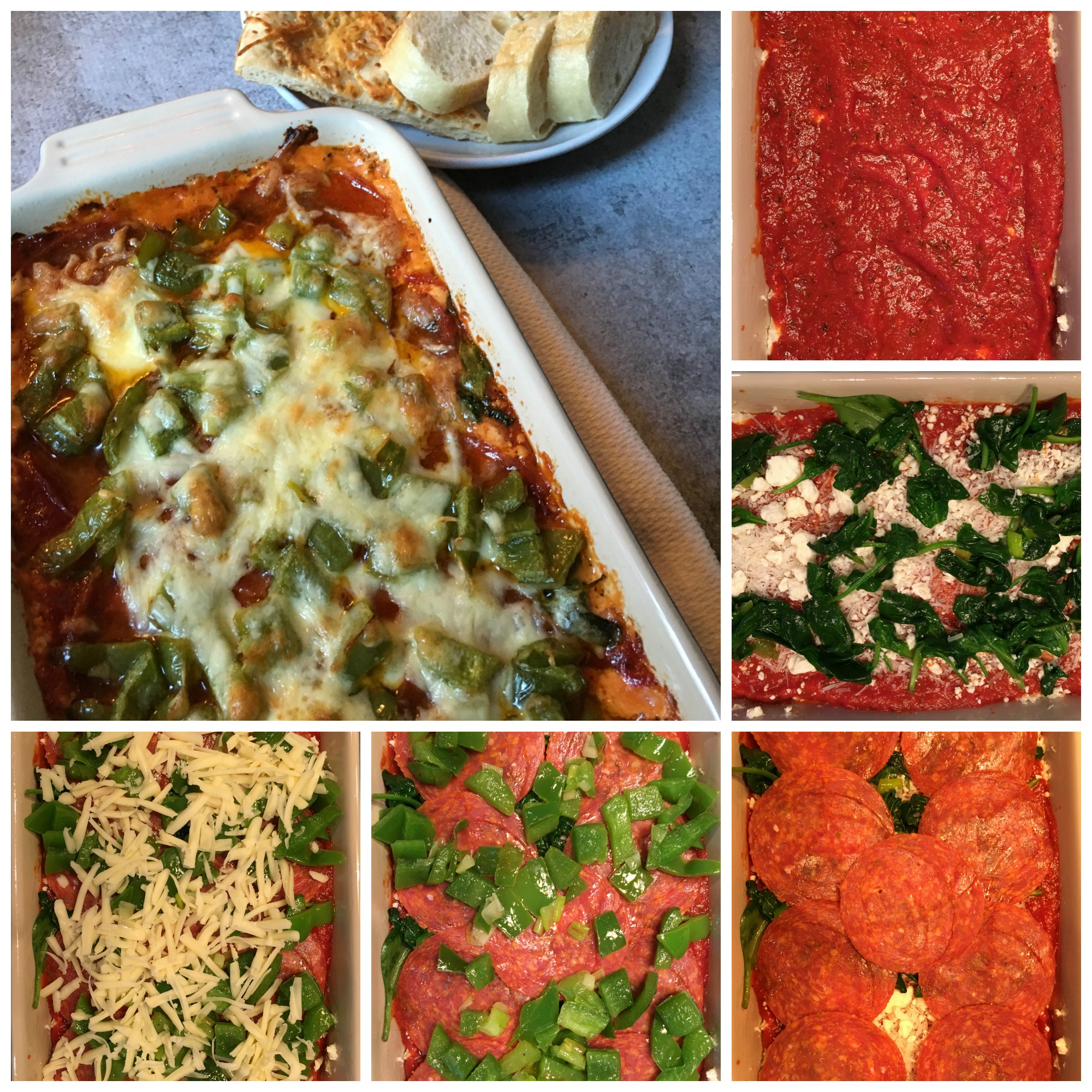 Pizza Dip Collage