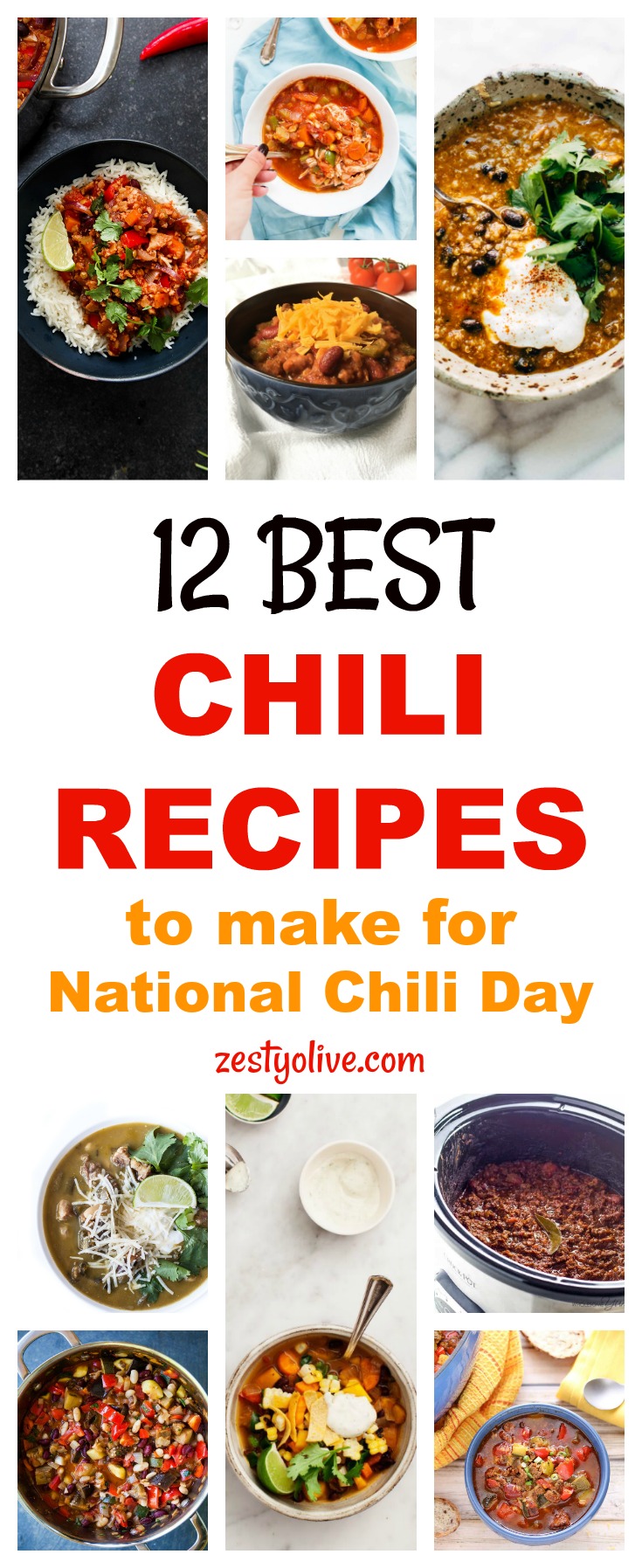 In celebration of National Chili Day, here are 12 of the best chili recipes to consider for your celebration of this day and beyond. Whether you're looking for beef, turkey, pork, vegetarian, keto, easy, slow cooker, dutch oven, or instant pot varieties of chili, you're sure to find one that fits your needs right here.