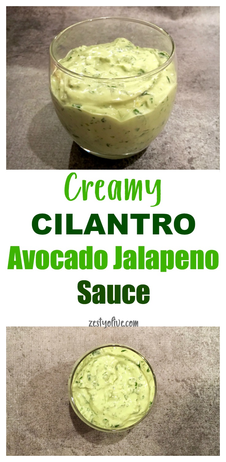 Cilantro shares the stage with creamy avocado and zesty jalapeño to create a truly versatile sauce that can be made in minutes! You can use it on salmon, tacos, meats, and even use it for dips for fries or chips. Truly addicting!