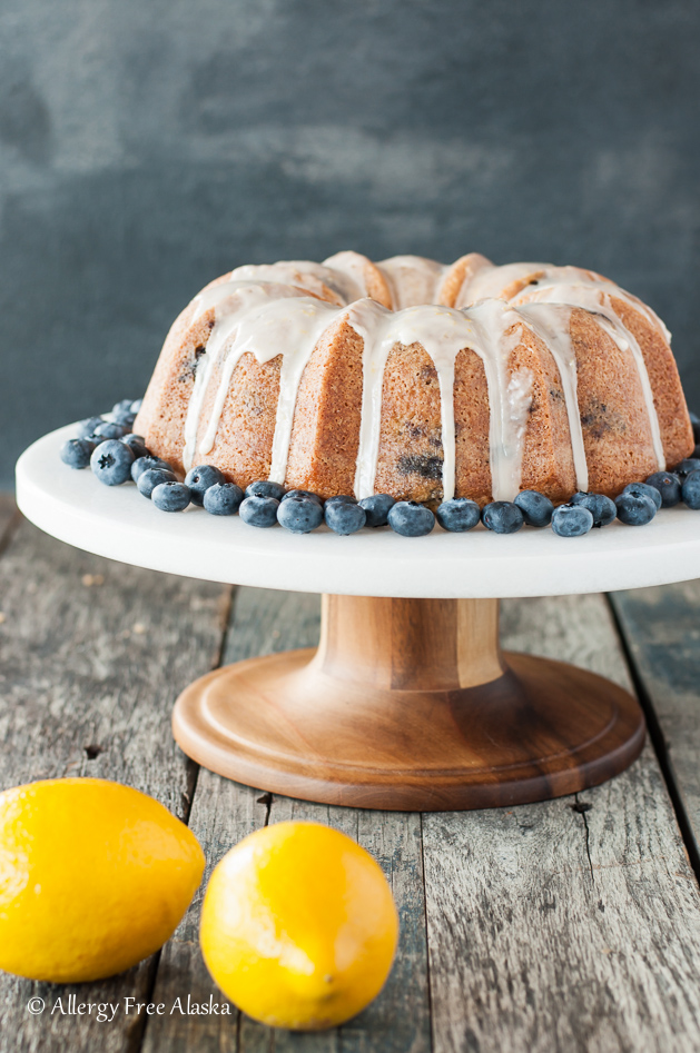 Gluten Free Blueberry Lemon Bundt Cake