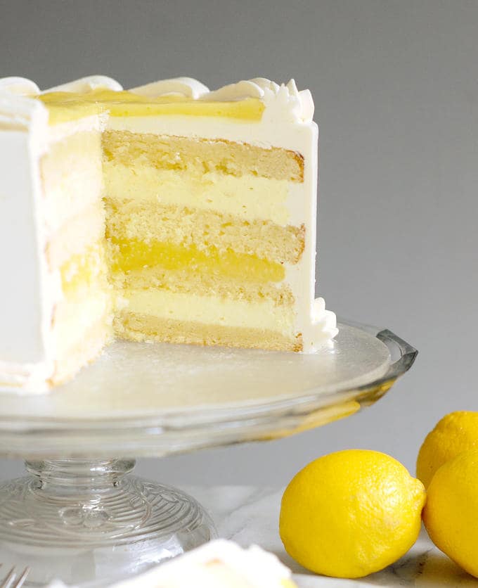 Luscious Lemon Mousse Cake