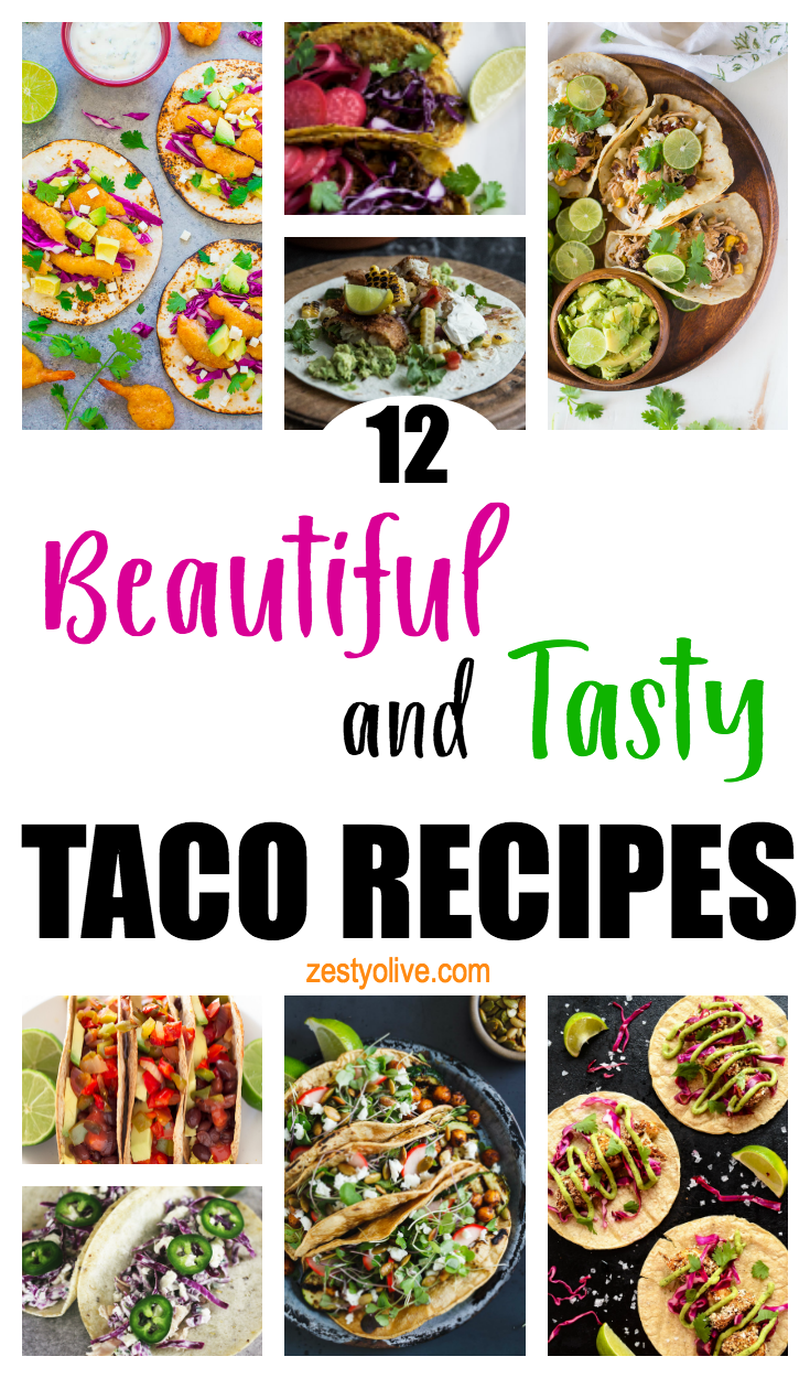 Whether you love hard shell or soft shell, here are 12 tasty taco recipes that are also beautiful to behold. Creative cooks have really outdone themselves with an array of meats, veggies, toppings, sauces and dips to inspire your next Taco Tuesday meal.