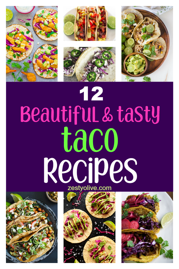 Whether you love hard shell or soft shell, here are 12 tasty taco recipes that are also beautiful to behold. Creative cooks have really outdone themselves with an array of meats, veggies, toppings, sauces and dips to inspire your next Taco Tuesday meal.