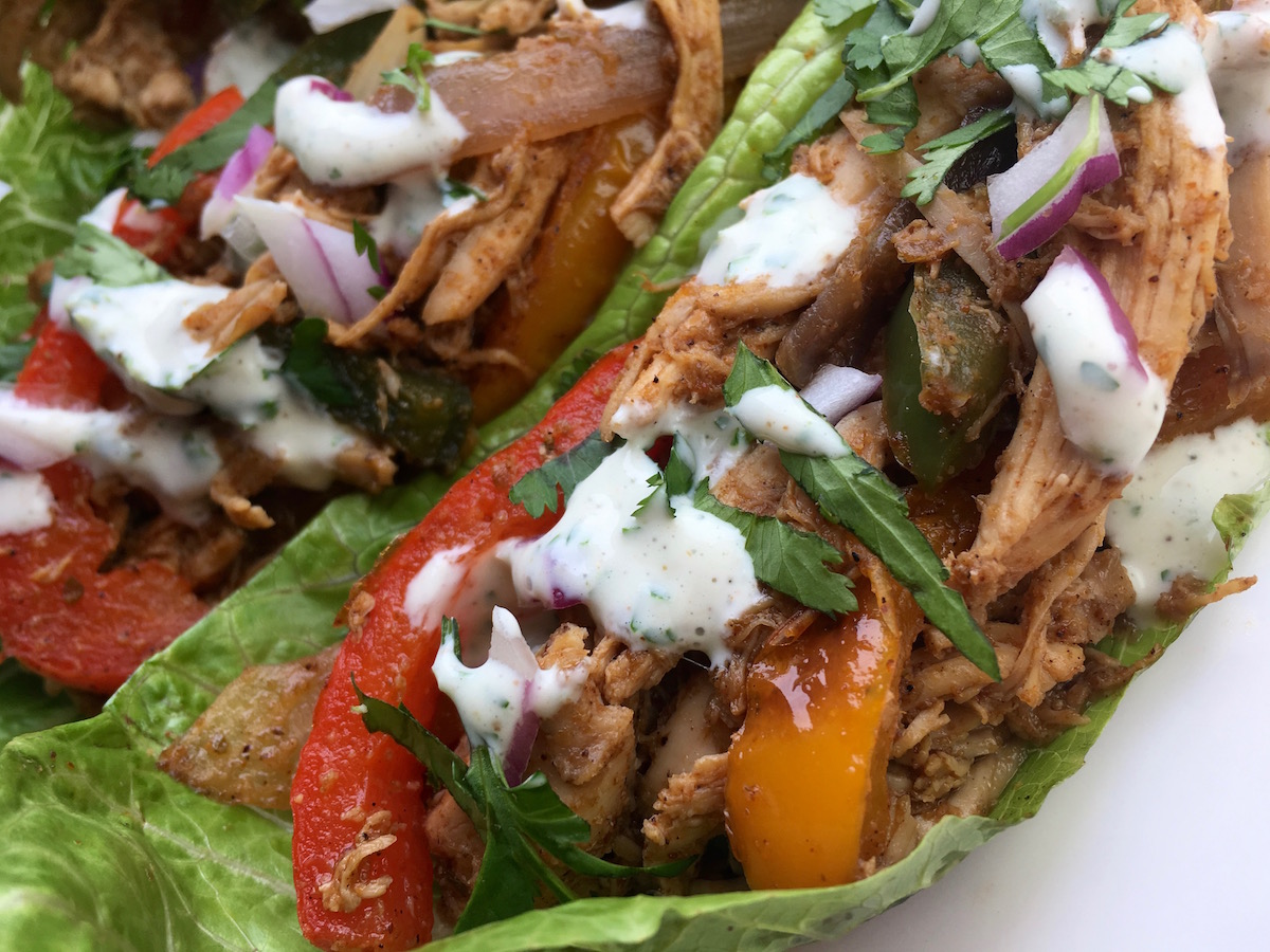 These Healthy Chicken Fajita Lettuce Wraps come together in quickly thanks to rotisserie shredded chicken. With minimal time at the stove, you can prepare a tasty meal in under 30 minutes.