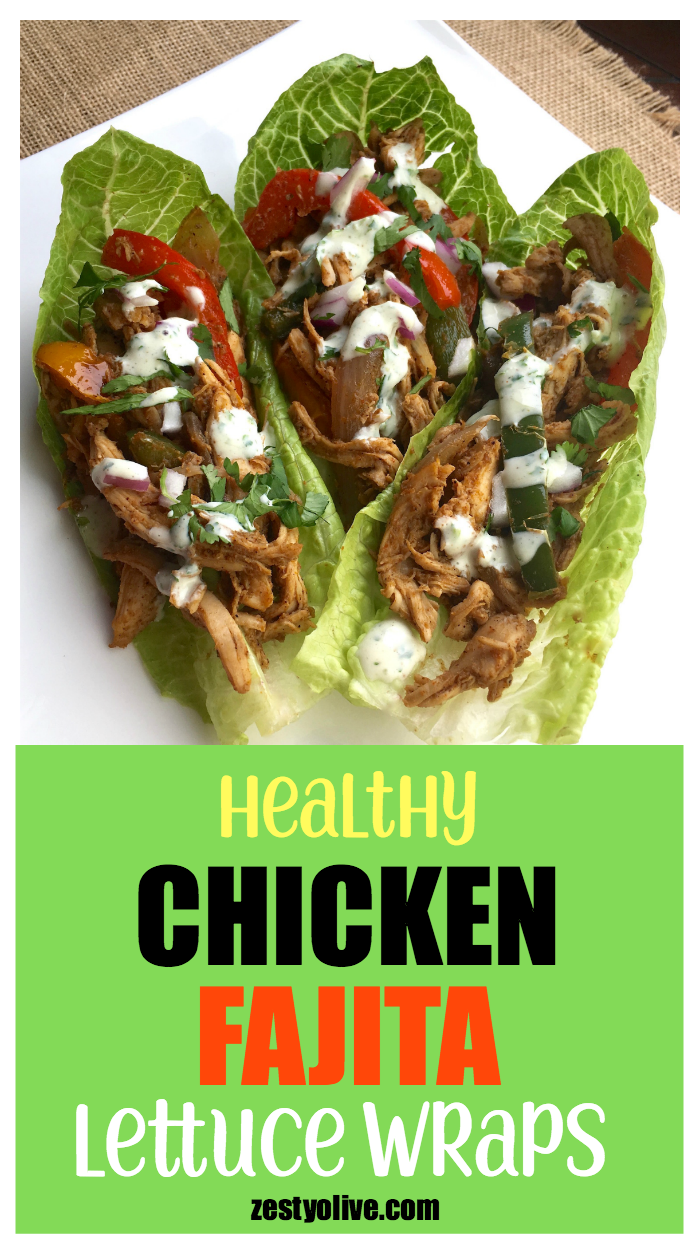 These Healthy Chicken Fajita Lettuce Wraps come together quickly thanks to rotisserie shredded chicken. With minimal time at the stove, you can prepare a tasty meal in under 30 minutes.