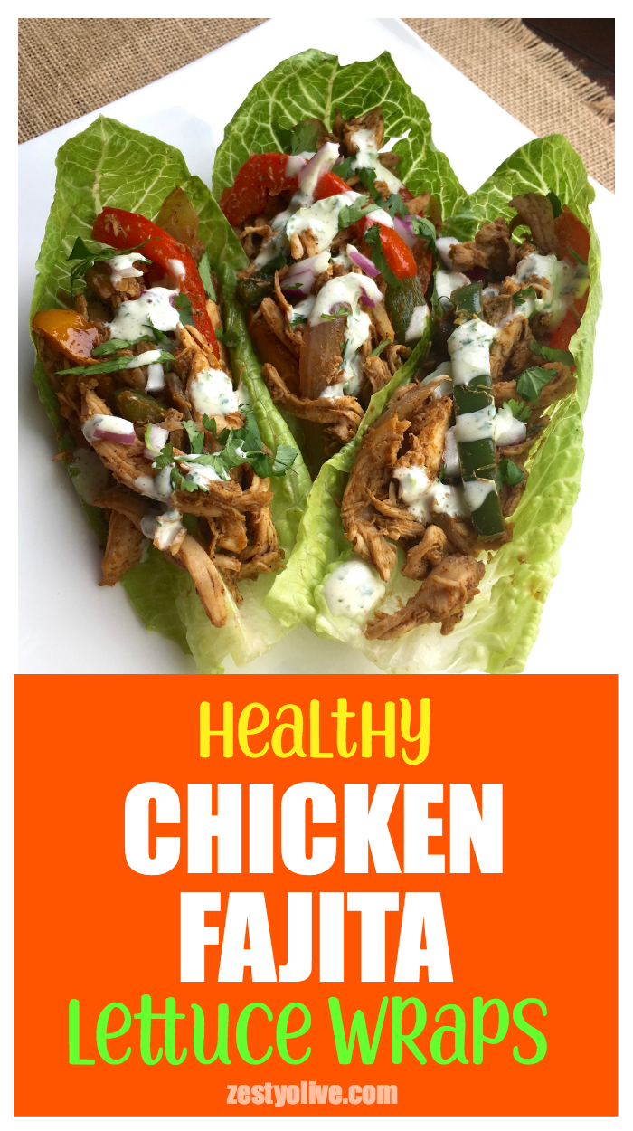 These Healthy Chicken Fajita Lettuce Wraps come together quickly thanks to rotisserie shredded chicken. With minimal time at the stove, you can prepare a tasty meal in under 30 minutes.