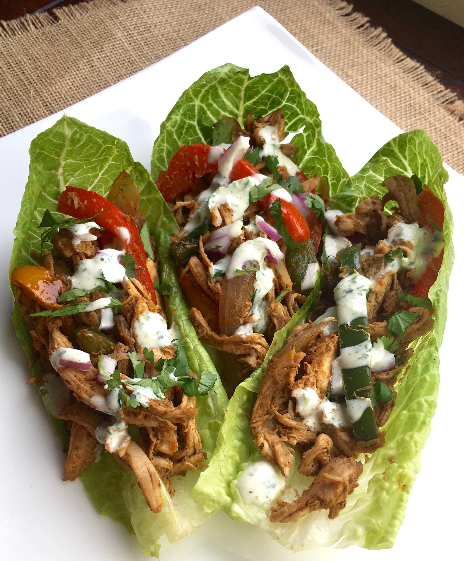 These Healthy Chicken Fajita Lettuce Wraps come together in quickly thanks to rotisserie shredded chicken. With minimal time at the stove, you can prepare a tasty meal in under 30 minutes.
