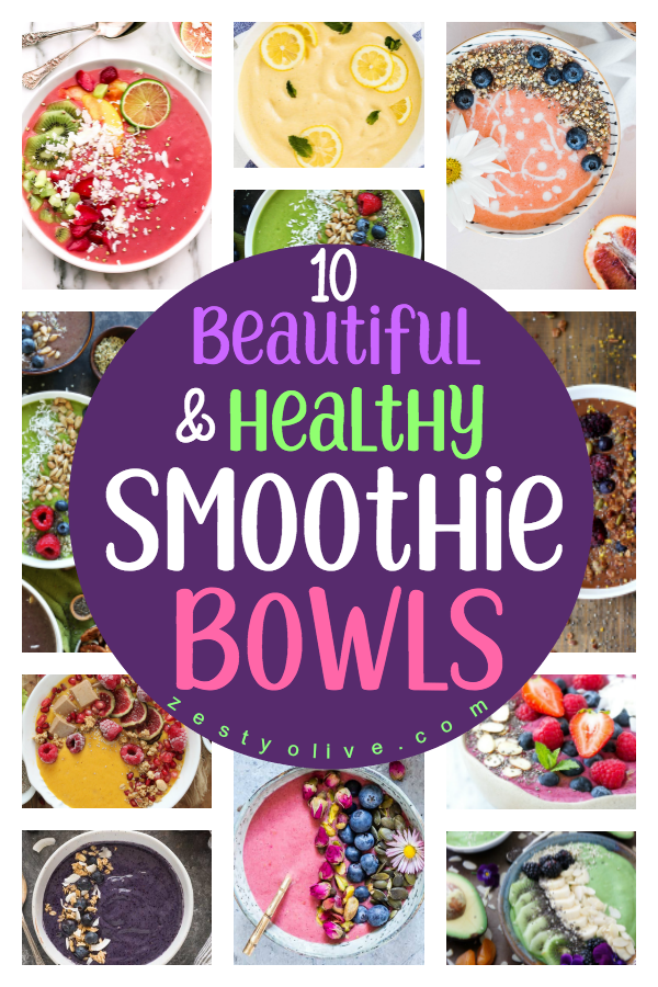 Here are 10 beautiful, tasty, and nutritious smoothie bowls to inspire you to create an eye-candy and swoon-worthy delicious meal.