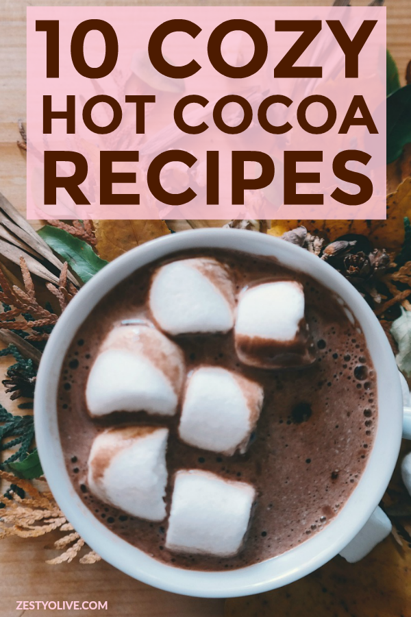 The rich decadent flavors of chocolate cocoa mingled with spices and topped with marshmallows or whipped cream is the coziest way to stay warm this season. Here are 10 delicious variations of homemade hot chocolate. A few have been elevated to a spiked adult beverage.