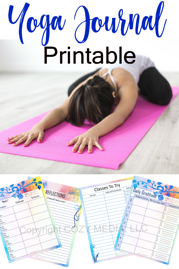 This digital printable journal, Yoga Off The Mat, guides you though a weekly reflection with different prompts for each session. Re-use again and again to track your progress. 