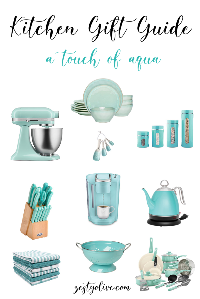 Kitchen Decor Gift Guide With A Touch Of Aqua * Zesty Olive - Simple,  Tasty, and Healthy Recipes